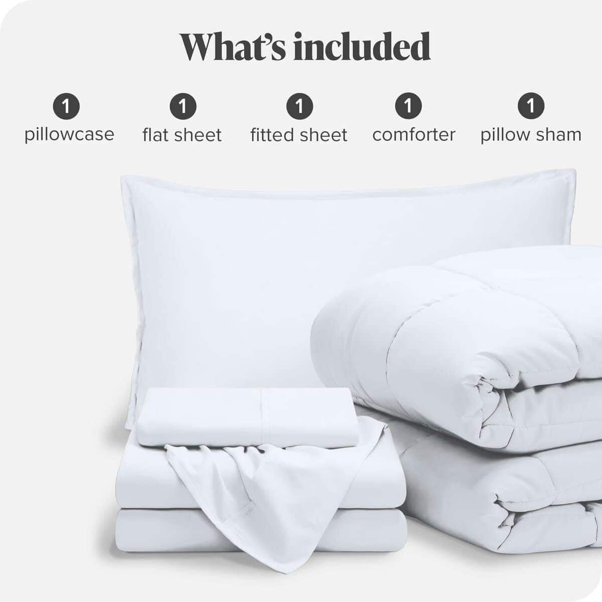 Juego de Cama Bare Home Bed-in-A-Bag de 5 Piezas - Edredón - Imagen 8