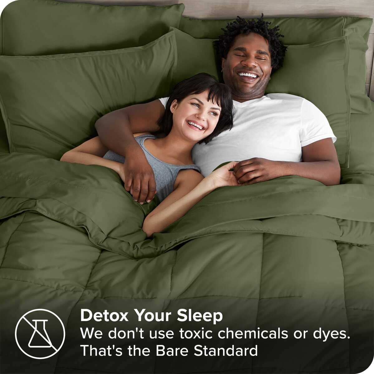 Juego de Cama en una Bolsa 7 Piezas Bare Home Comforter & - Imagen 4