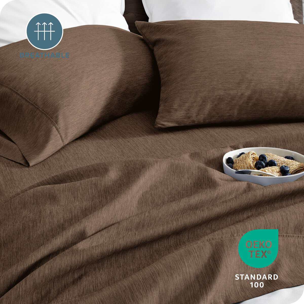 Juego de sábanas Twin XL Bare Home - Sábanas extra largas - Imagen 6