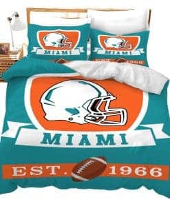 Set de Ropa de Cama King Miami Fútbol Deportes Decoración