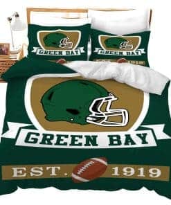 Set de Cama de Green Bay Juego de fútbol 3 Piezas Juego de