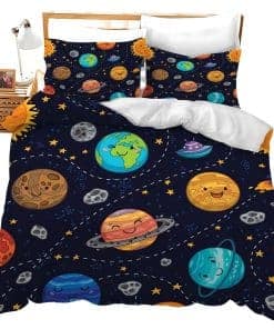 Juego de Ropa de Cama Kids Space Queen Universe Cute