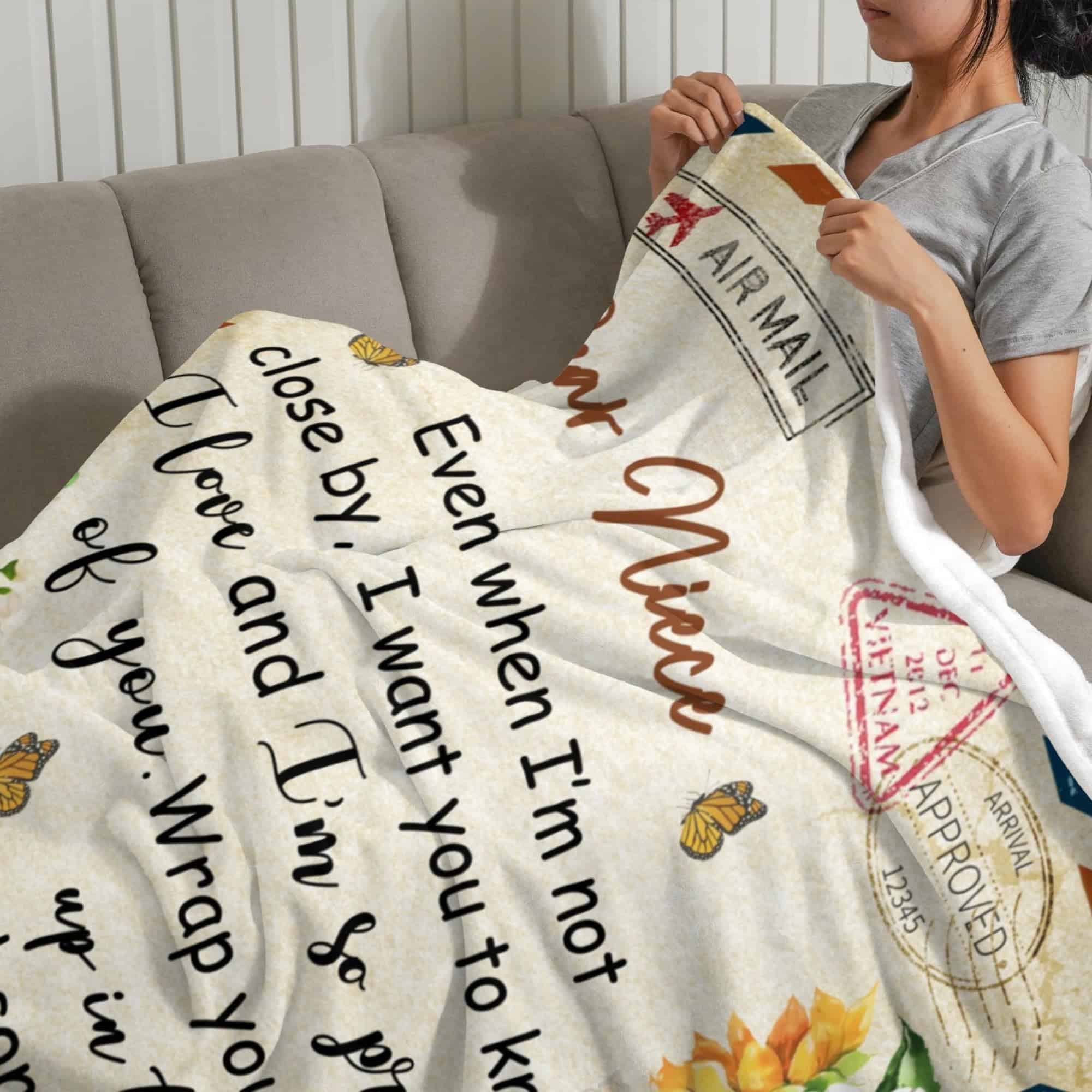 Regalos para Sobrina de Tía, Manta para Sobrina, Regalos - Imagen 5