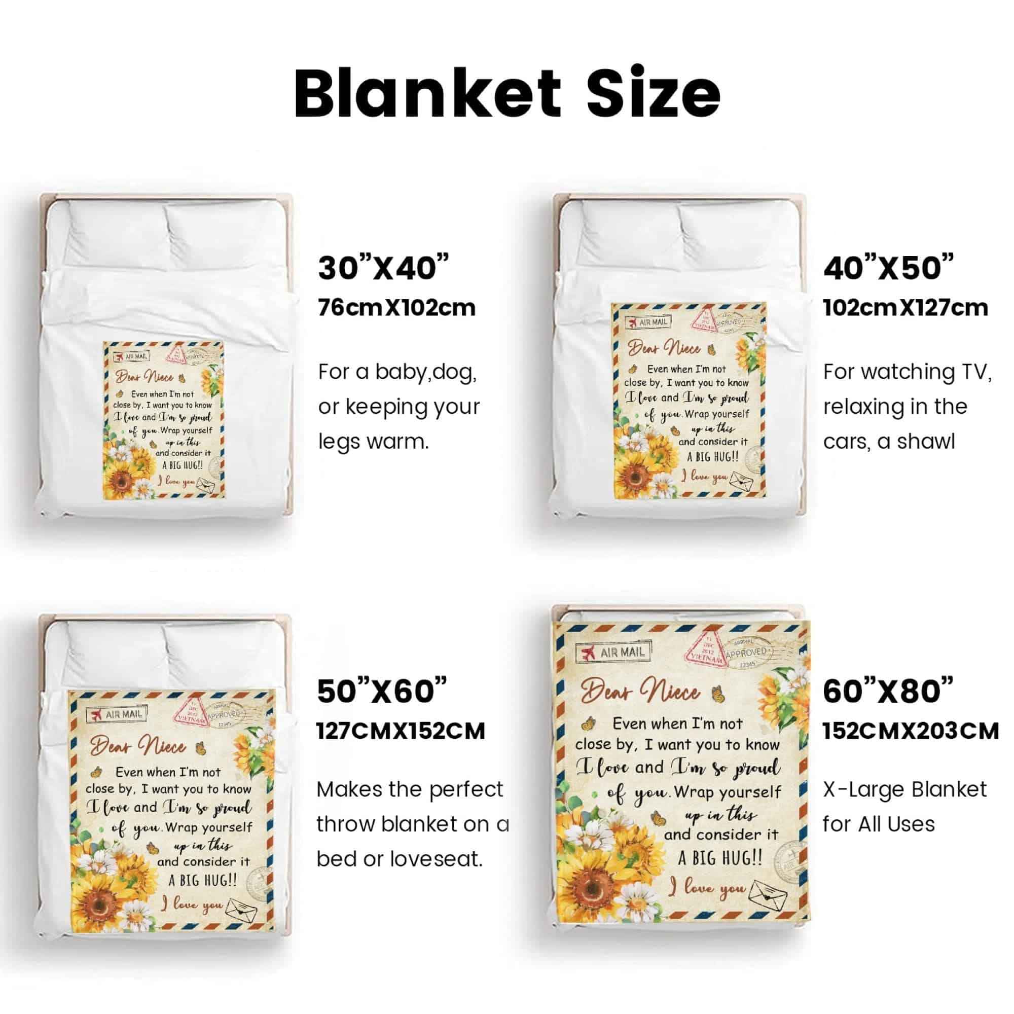 Regalos para Sobrina de Tía, Manta para Sobrina, Regalos - Imagen 3