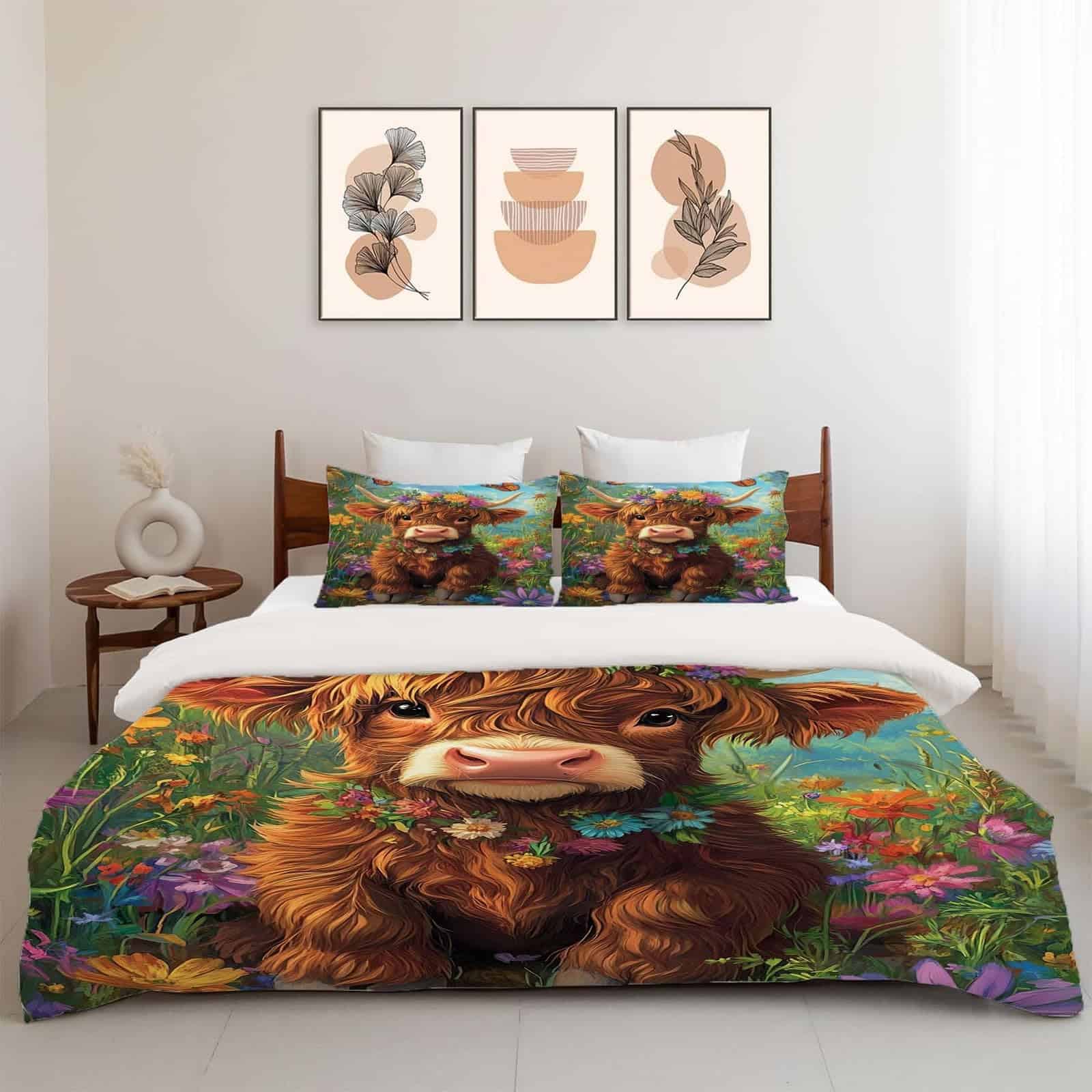 Juego de Cama para Niños con Estampado de Ternero de las - Imagen 7