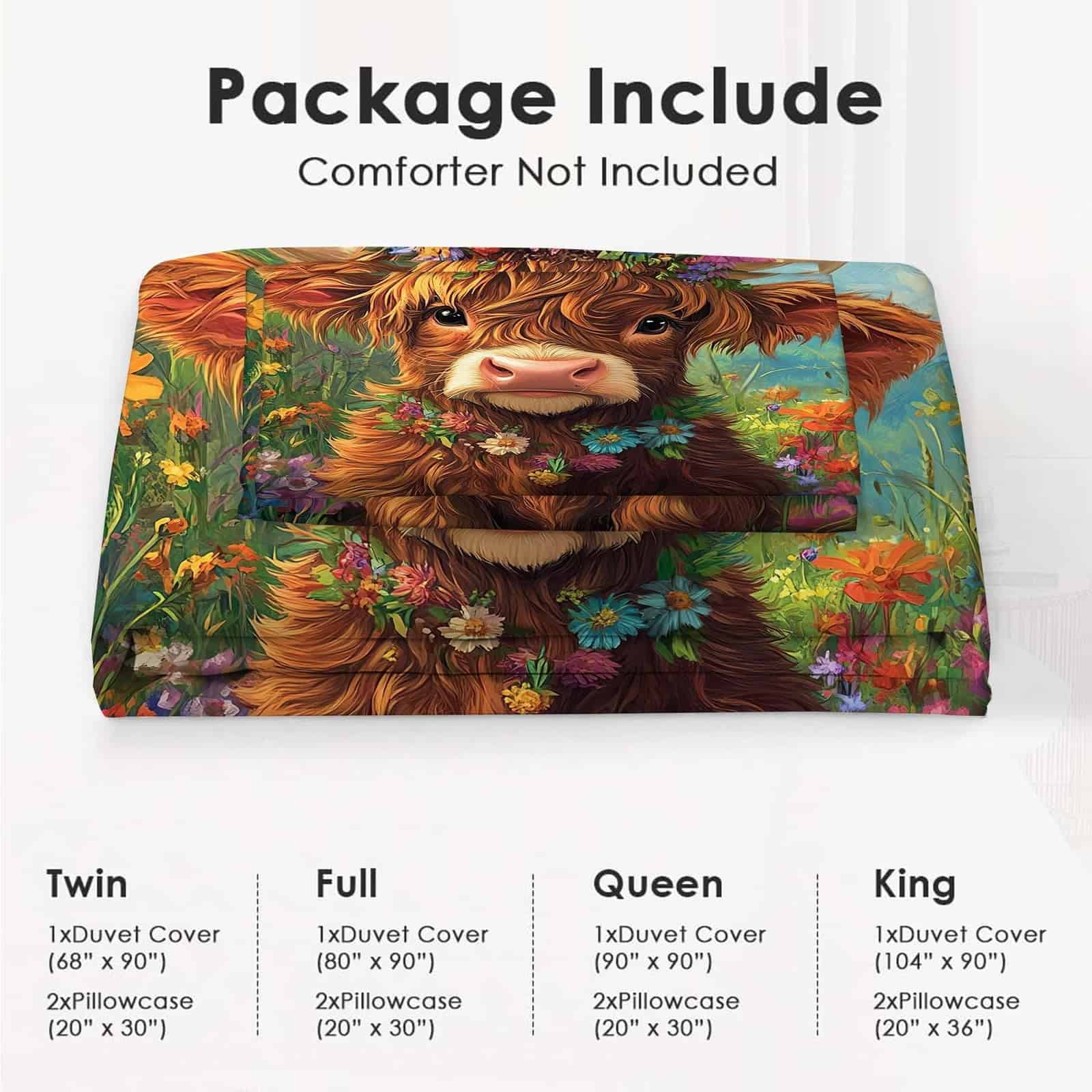 Juego de Cama para Niños con Estampado de Ternero de las - Imagen 4