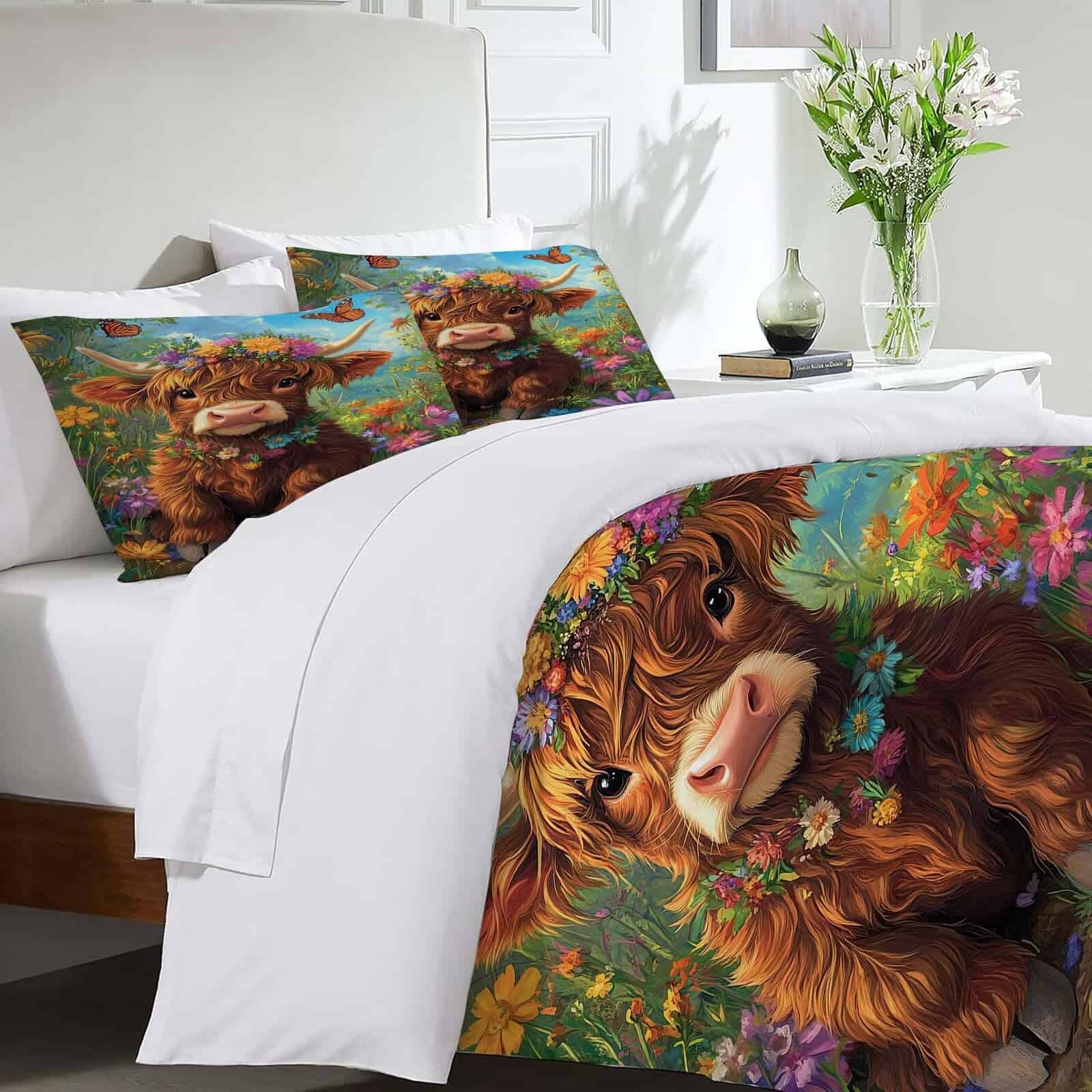 Juego de Cama para Niños con Estampado de Ternero de las - Imagen 6