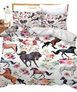 Juego de Cama Fuzawet Horse King Western Farm Blanco