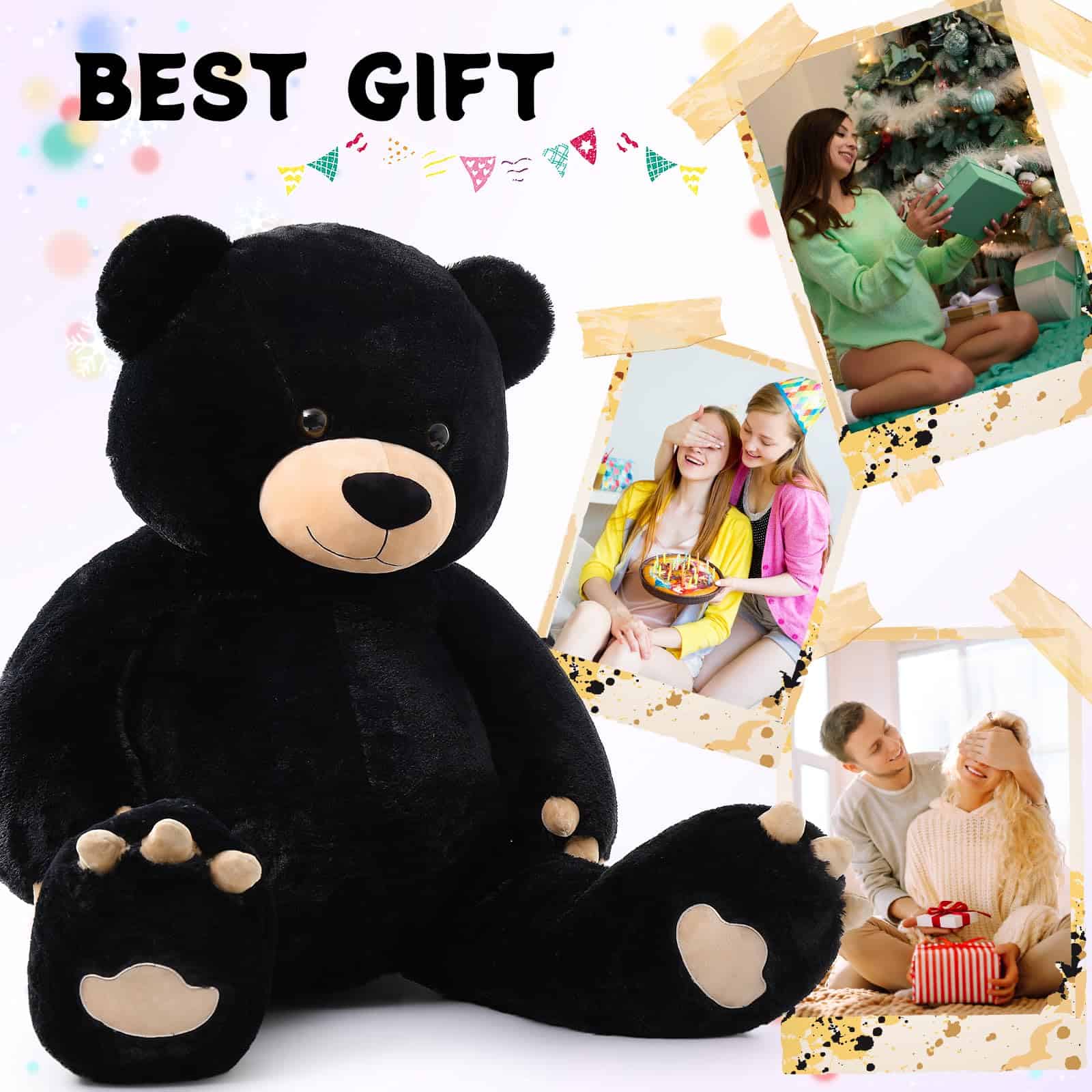 Oso de Peluche Gigante de Toys Studio, Oso de Peluche Negro - Imagen 7