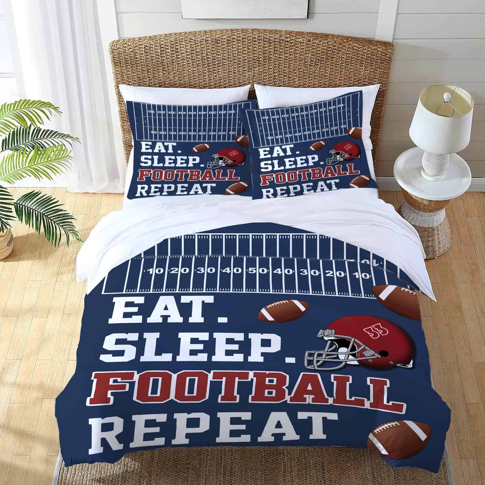 Set de Ropa de Cama de Fútbol Funda de Edredón Tamaño Twin - Imagen 4