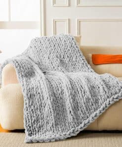 Manta de Punto Grueso Ultra Suave - 40 * 50" Manta Tejida a