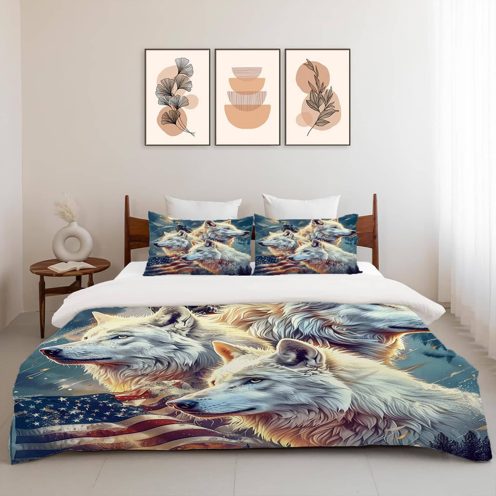 Set de Ropa de Cama American Wolf Wolf Duvet Cover Twin - Imagen 6