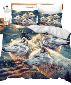 Set de Ropa de Cama American Wolf Wolf Duvet Cover Twin