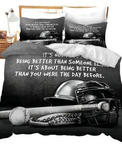 juego de cama de béisbol, funda nórdica de béisbol para