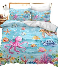 Conjunto de Ropa de Cama de Animales del Océano Tortuga