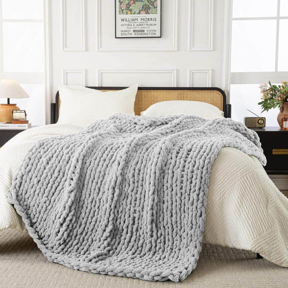 Manta de Punto Grueso Ultra Suave - 50 * 60" Manta de Punto - Imagen 6