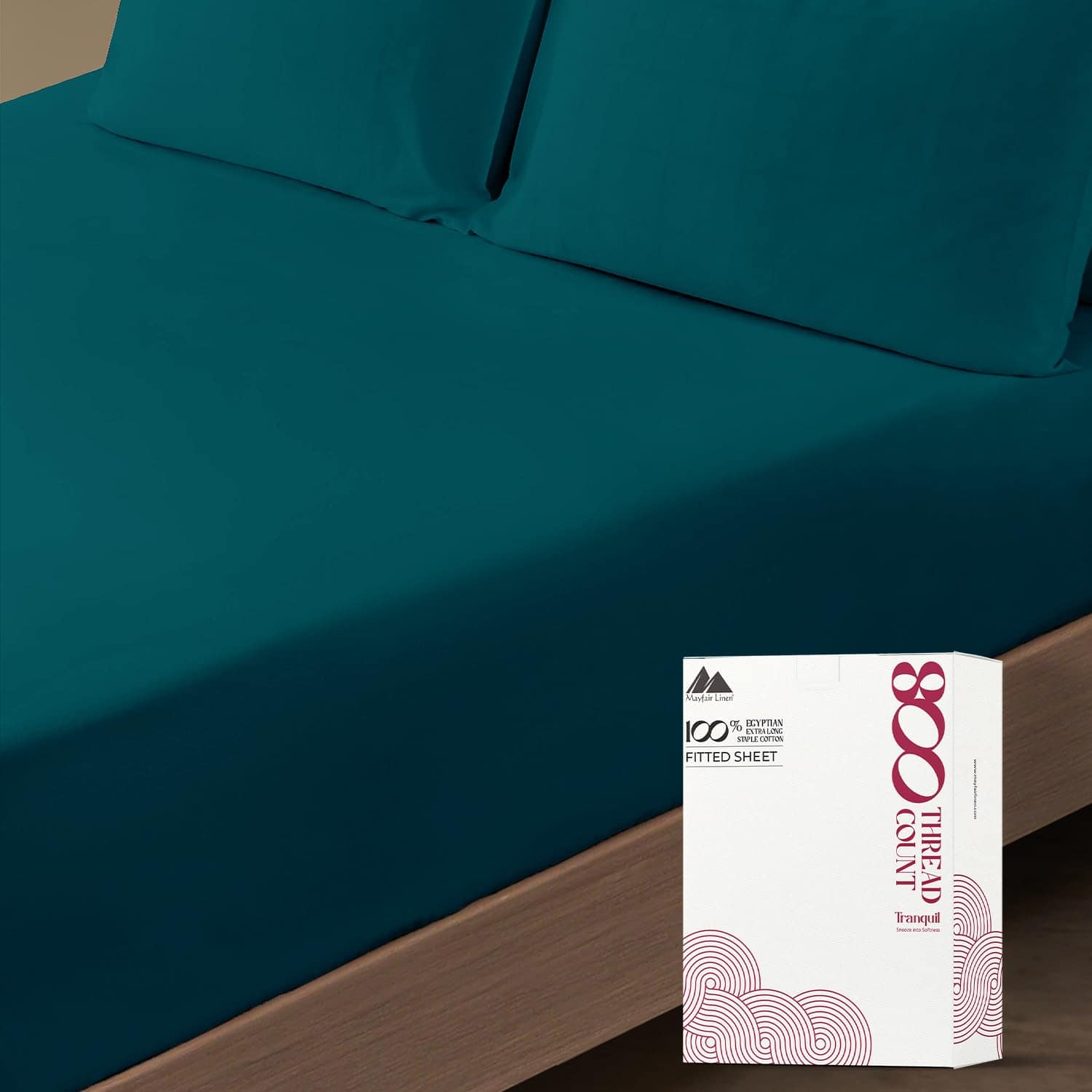 Sábana Ajustable Twin XL de 100% Algodón Egipcio de