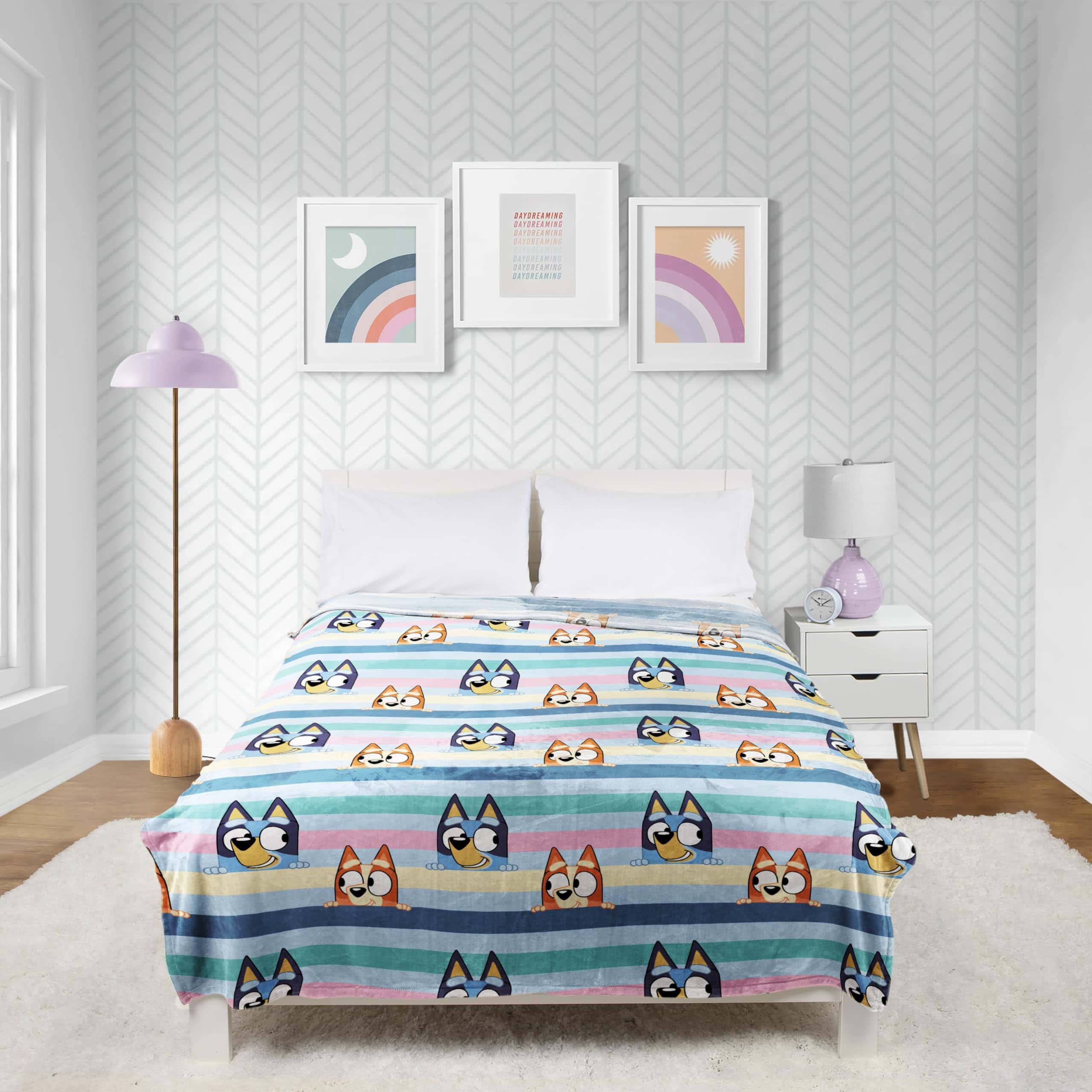 Manta de Bluey Jay Franco con Caja de Regalo - Medidas de - Imagen 8