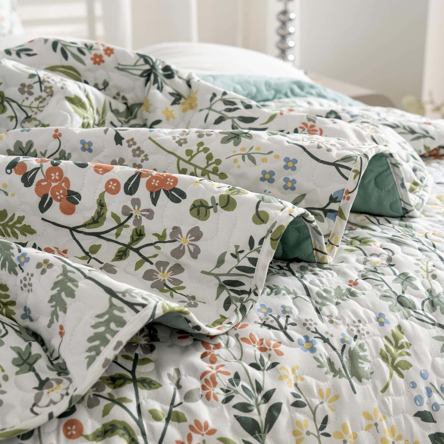 Juego de Edredón Twin BUPIRD Floral 2 Piezas Suave y Ligero - Imagen 7