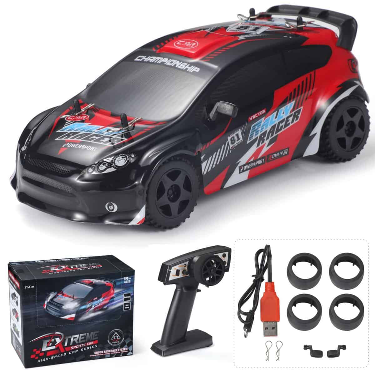 Carro de Control Remoto FACar 2410 1/24 Escala RC Drift