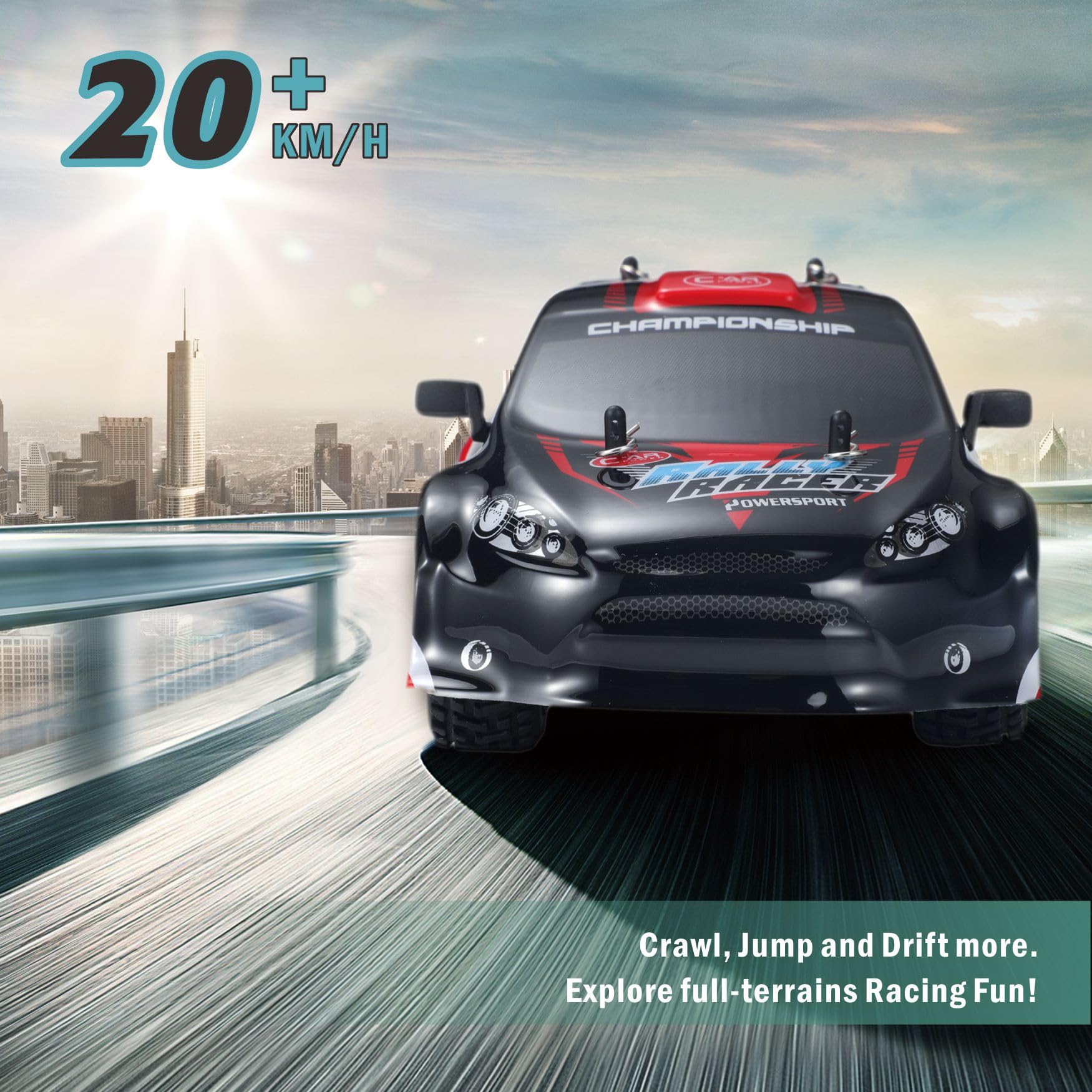 Carro de Control Remoto FACar 2410 1/24 Escala RC Drift - Imagen 6