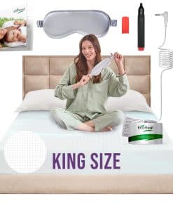 Sábana con conexión a tierra King Size con 12% de fibras de