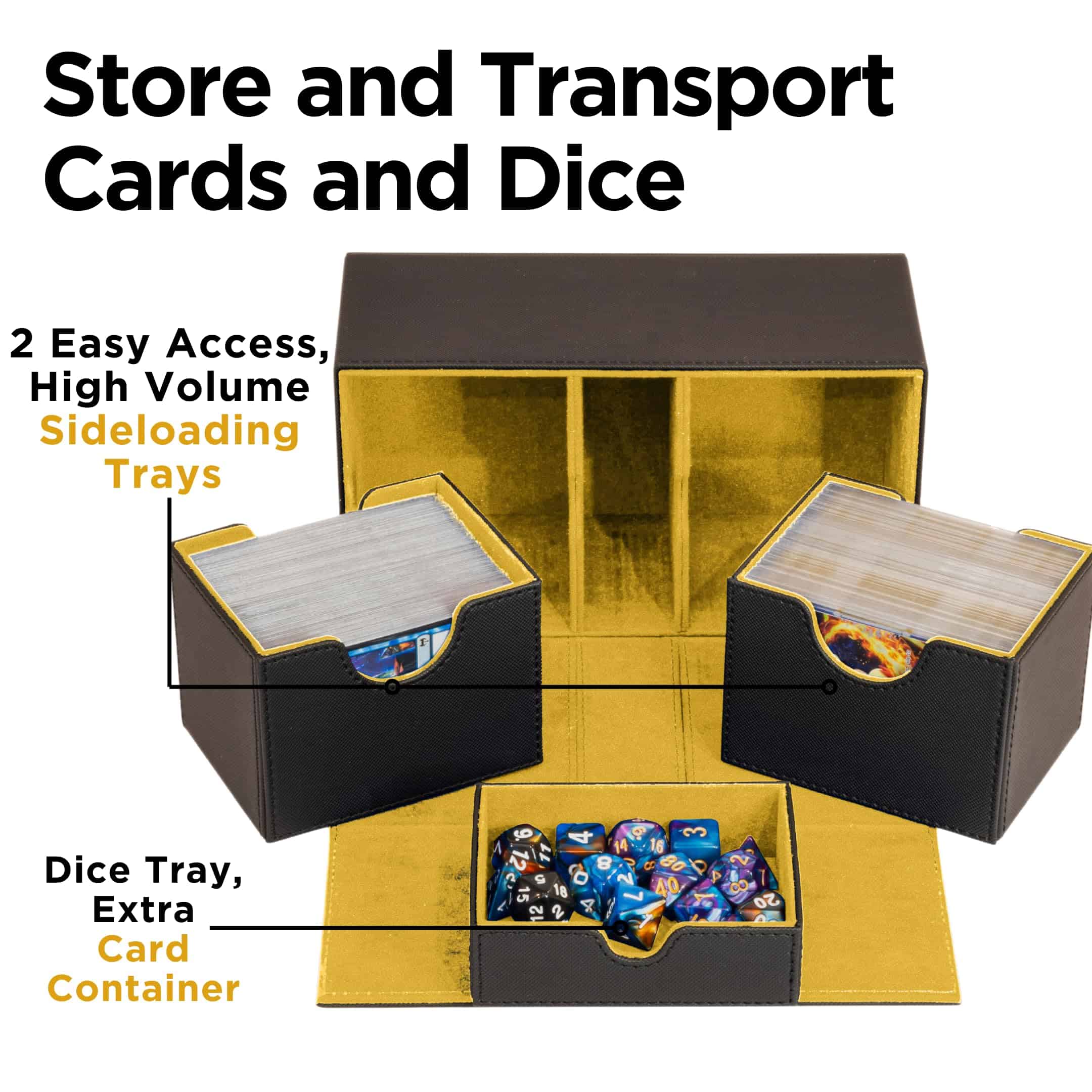 Estuche de Doble Capa Duradero con Bandeja de Dados - - Imagen 4