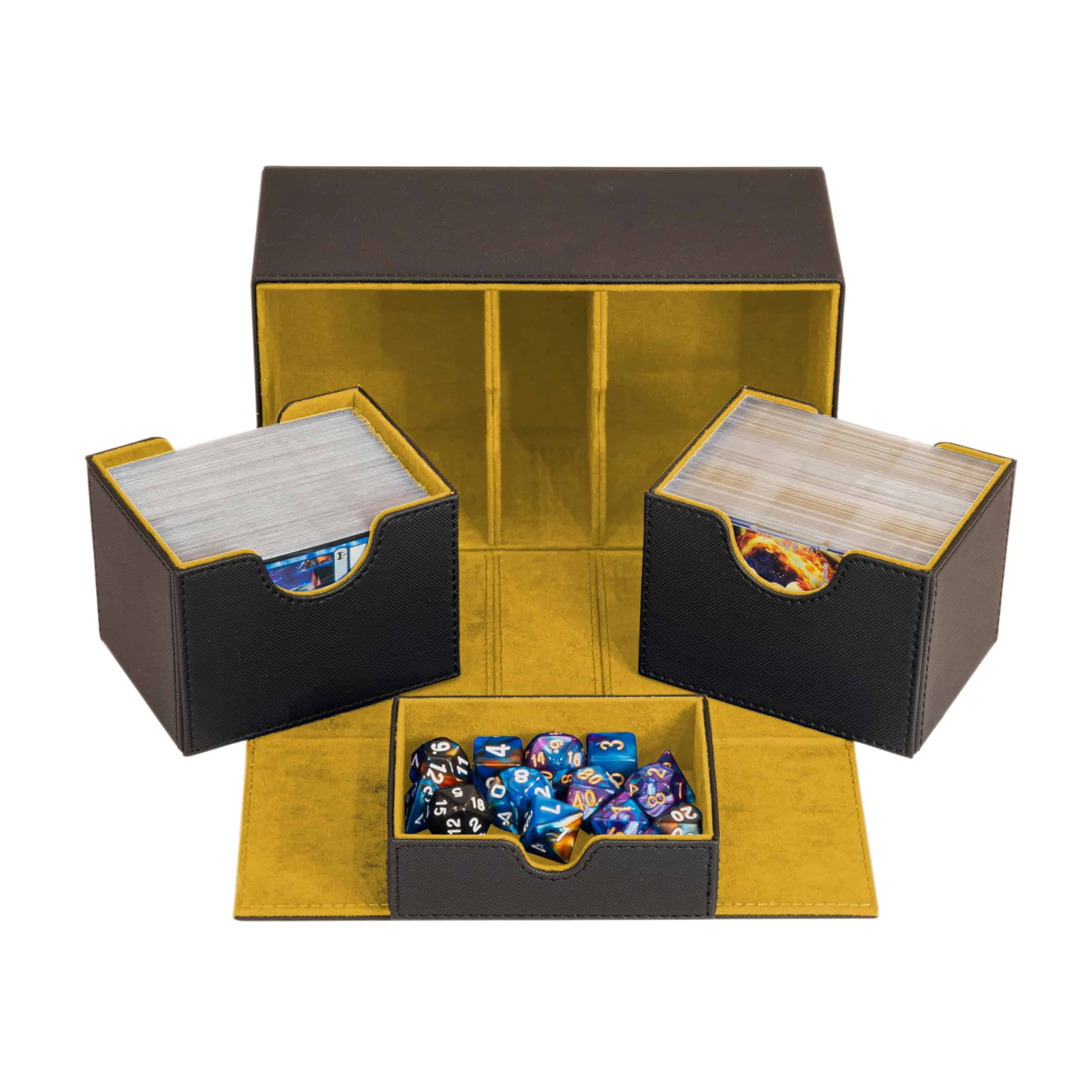 Estuche de Doble Capa Duradero con Bandeja de Dados -