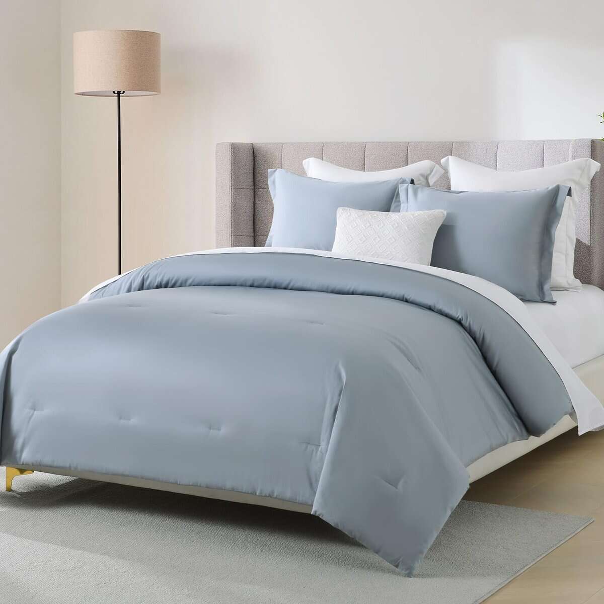 Juego de edredón Queen SahSahCasa, juego de -Azul - Imagen 3