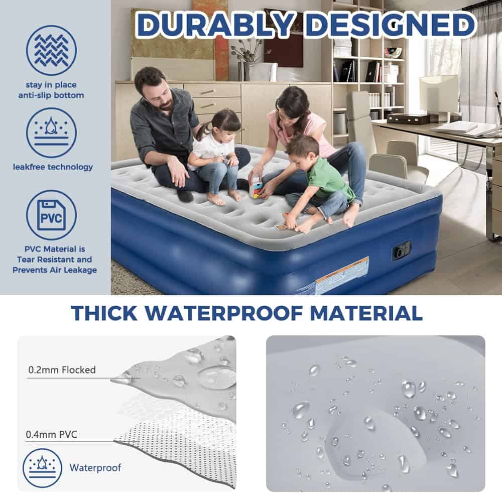 Colchón de Aire Queen con Bomba Incorporada, Colchón - Imagen 5