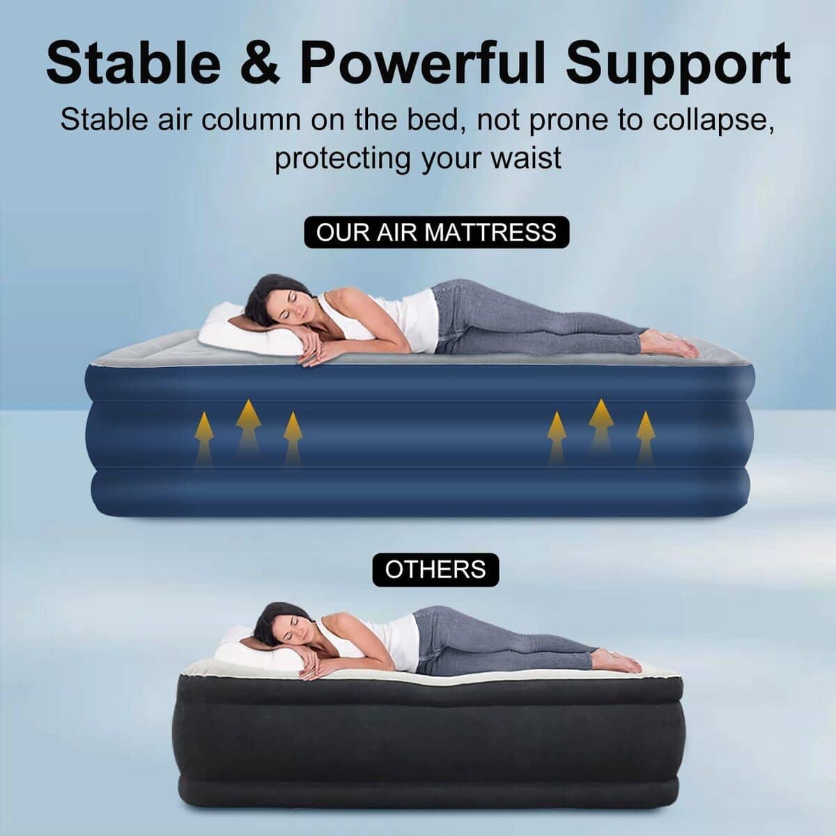 Colchón de Aire Queen con Bomba Incorporada, Colchón - Imagen 6