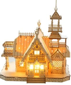 Rompecabezas de Madera 3D para Adultos 267pcs Villa Vintage