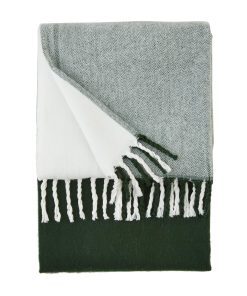 Manta de Cuadros Grandes Verde de Mud Pie