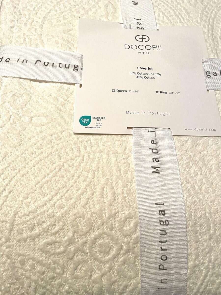 Colcha Edredón Cobertor de Algodón Matelassé Blanco de - Imagen 3