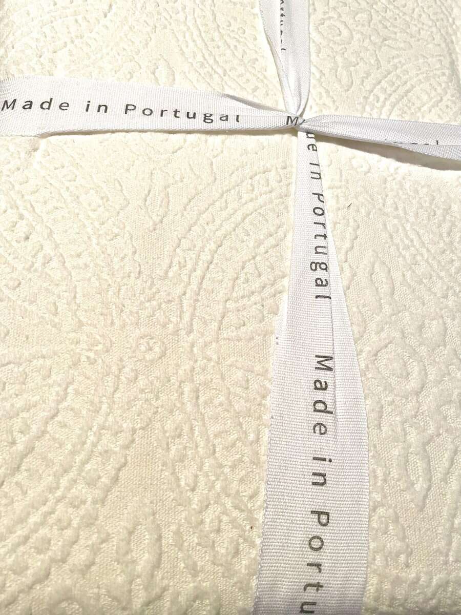 Colcha Edredón Cobertor de Algodón Matelassé Blanco de - Imagen 5