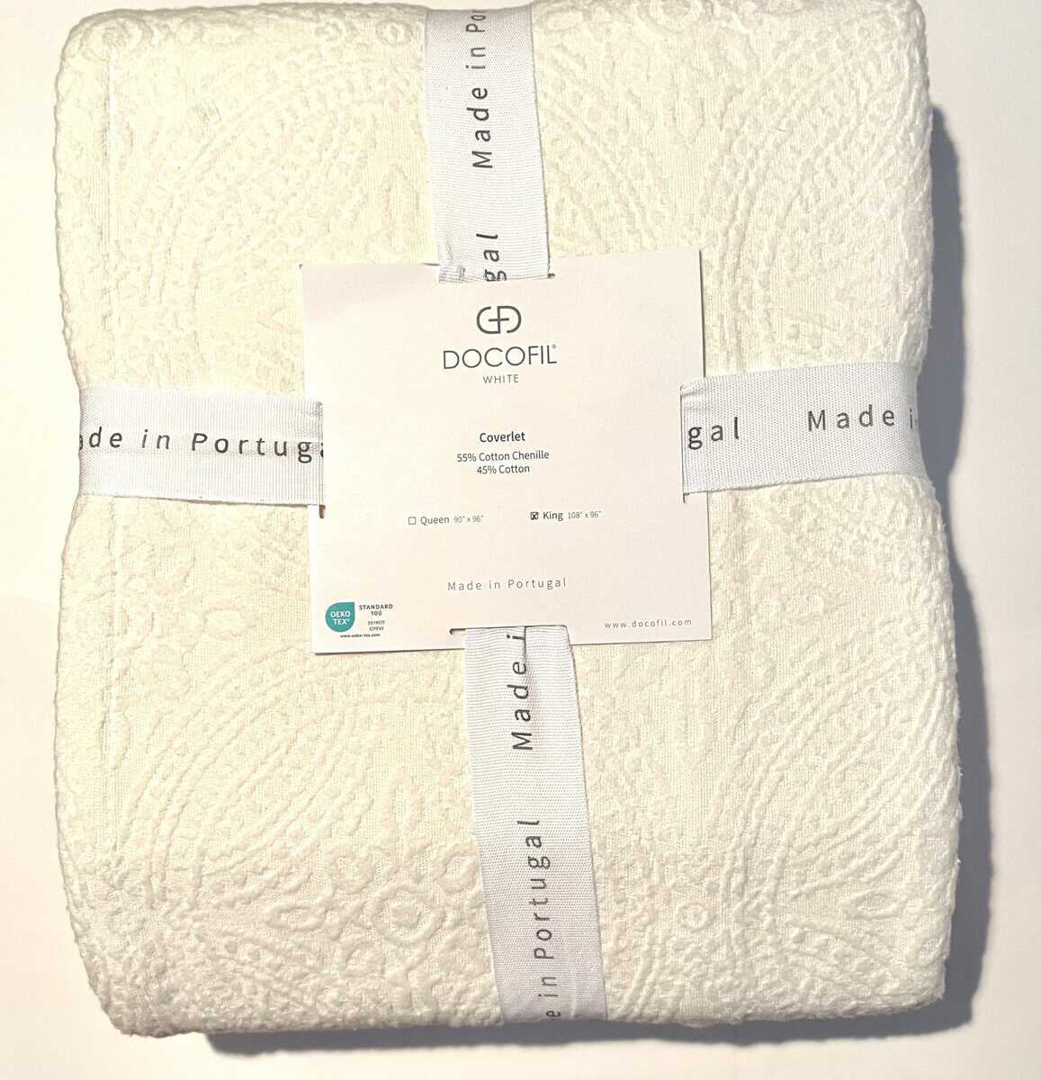 Colcha Edredón Cobertor de Algodón Matelassé Blanco de