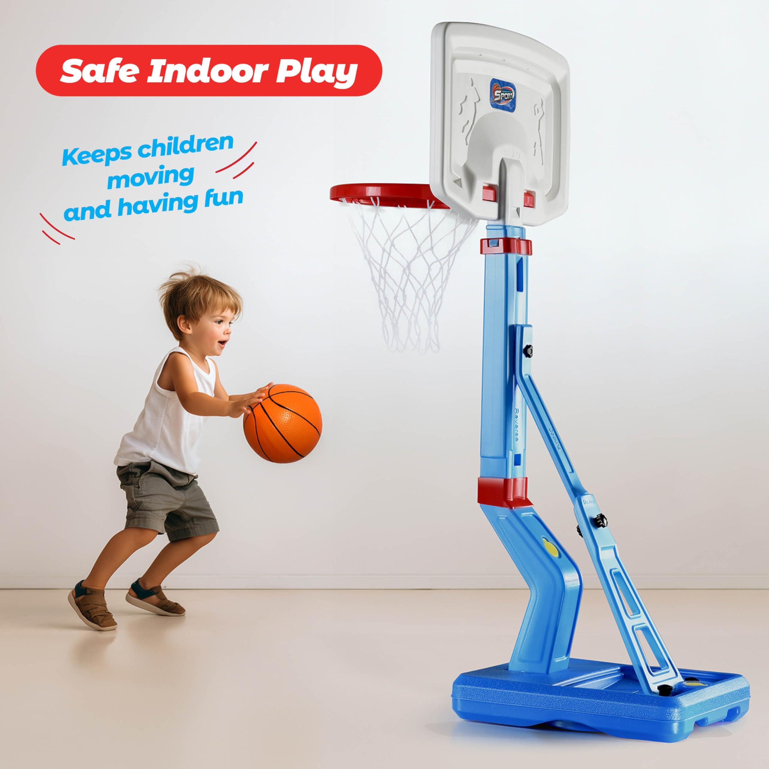 Aro de Baloncesto para Niños Play22 - Ajustable en Altura, - Imagen 5