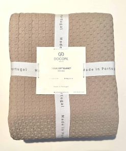 Colcha Cobertor de Algodón Matelasse Blanco Sólido de la