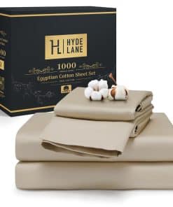 Juego de sábanas de algodón egipcio de 1000 hilos Hyde