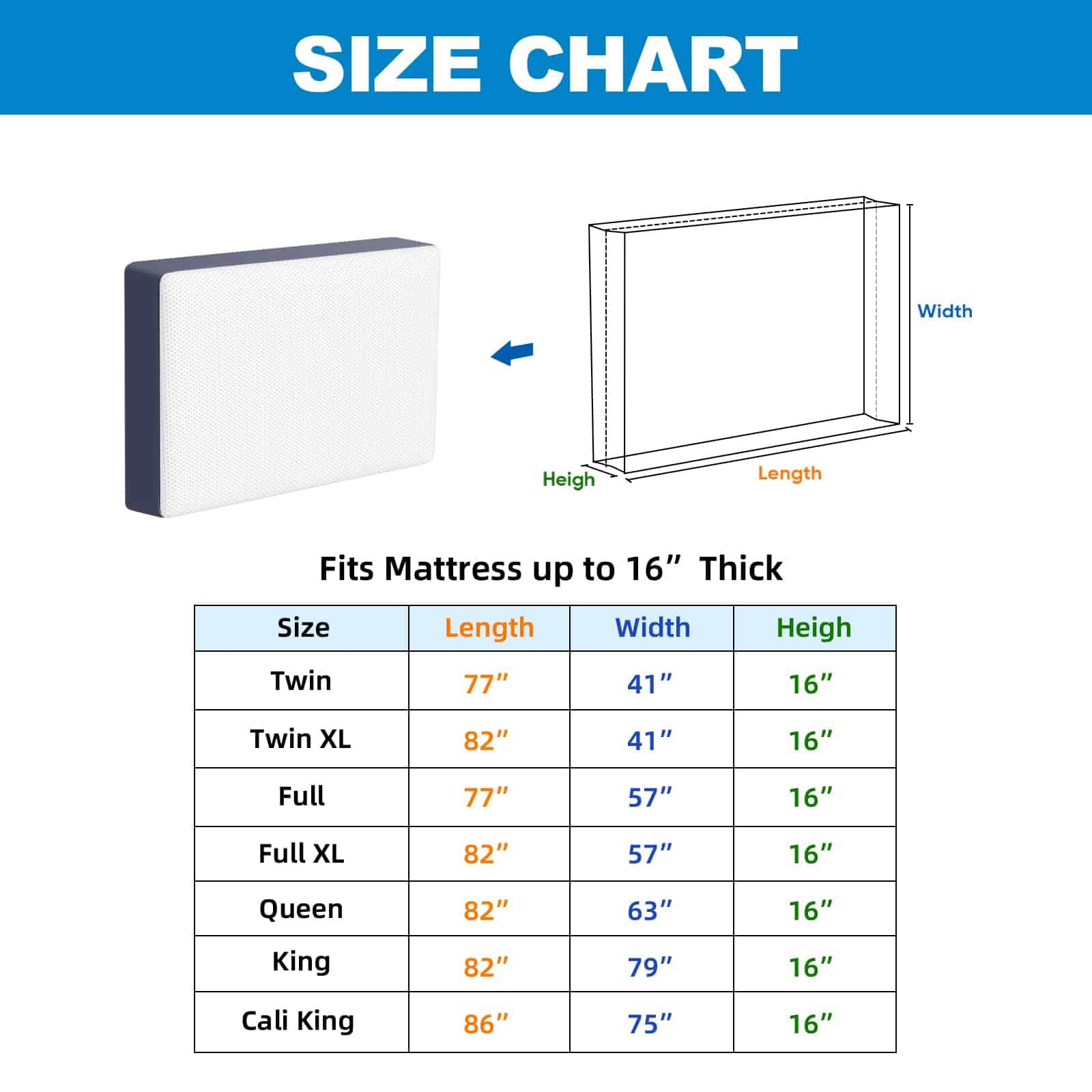 Funda de colchón pesada TICONN con asa total y hebillas - Imagen 3