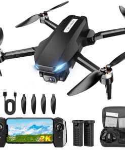 Drone con Cámara, Drone 2K FPV con Motor Brushless,