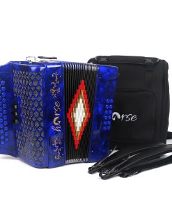 Acordeón de 34 Teclas para Caballo, FBE 12 Bajos 3 Filas,