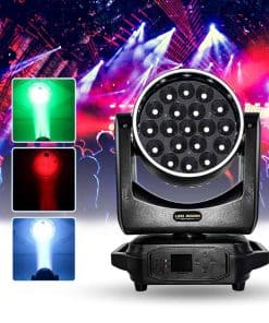 Weikass 1pcs LED 19x15W Wash Zoom Moving Head Stage Light