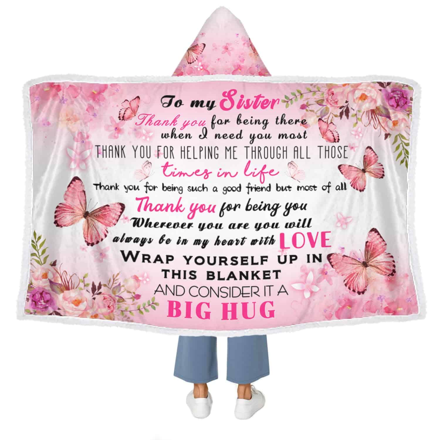 Touchbetter Regalos de Navidad para Hermana, Manta con