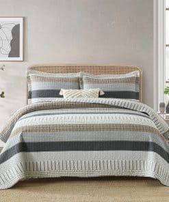 Colchas King de algodón 100% CozyQQ - Colcha King ligera a