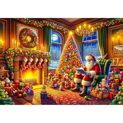 Rompecabezas de Navidad de 1000 Piezas para Adultos - La - Imagen 3