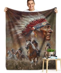 Manta de Franela India Nativa Manta India del Suroeste