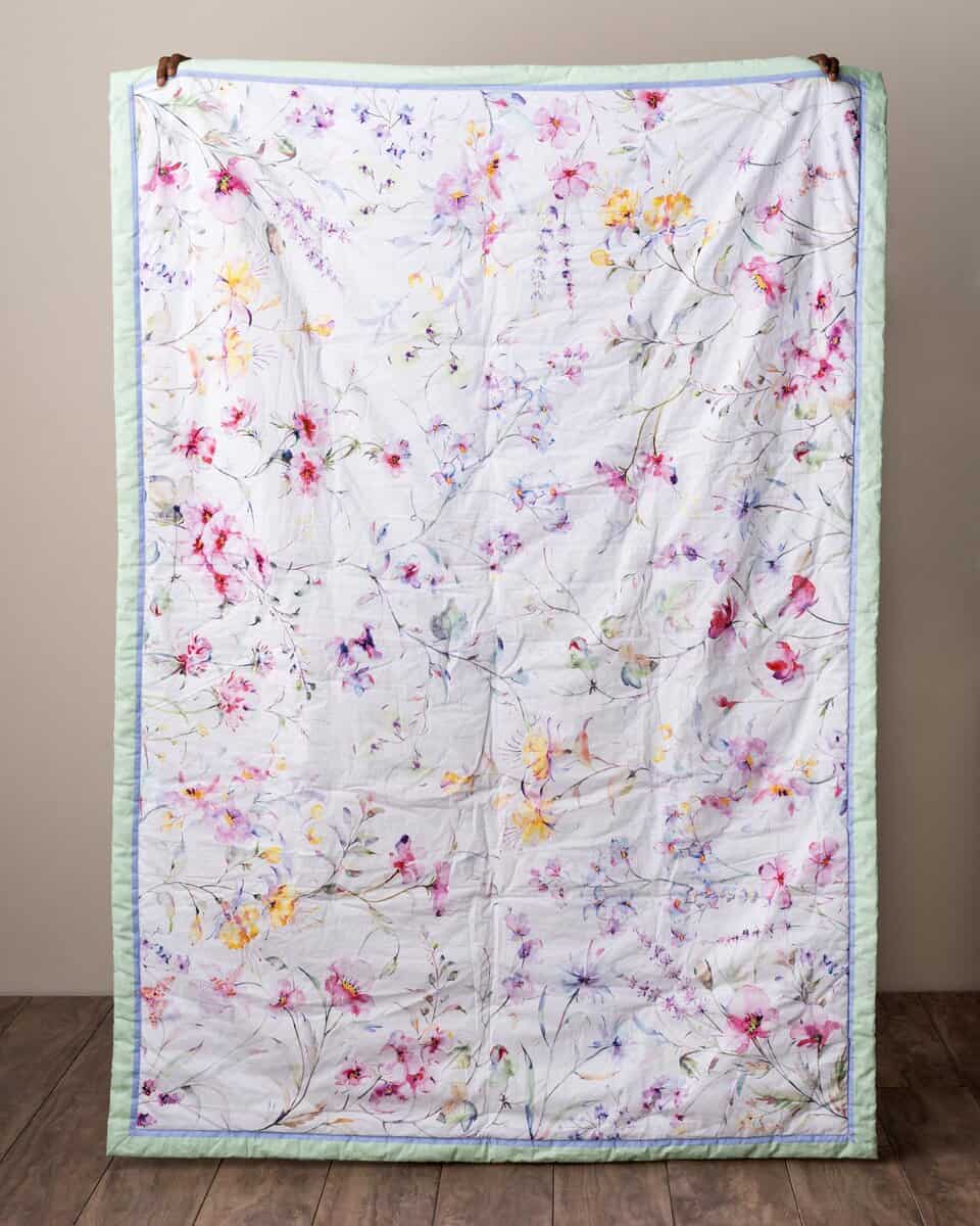 Manta de algodón floral de verano Maison d' Hermine para - Imagen 3