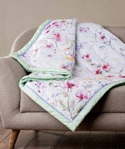 Manta de algodón floral de verano Maison d' Hermine para