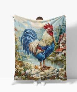 Manta de Pollo Rooster Fleece Throw Blanket Super Suave